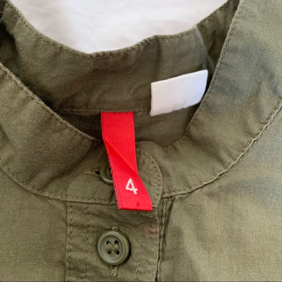 2 for $25 H&M Utility Green Dress - Picture 3 of 6